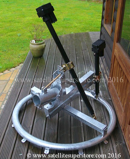 Primesat inclined orbit polar mount with actuators