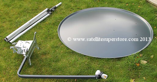 Primesat 1.0m aluminium dish with wing nuts.